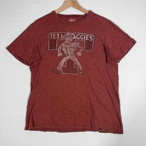 Texas A&M Aggies '47 Brand Mens Medium T-Shirt Maroon Ol Sarge Slub Cotton Tee